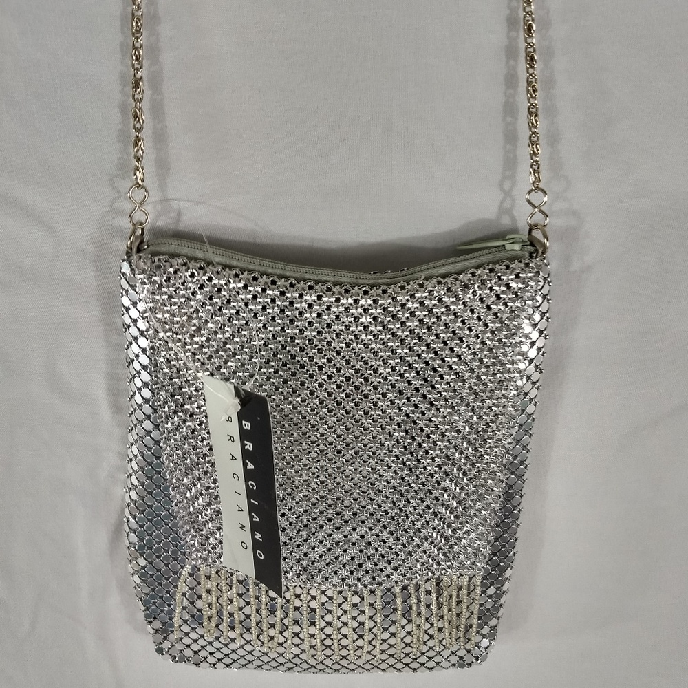 NEW BRACIANO SHINY METAL SEQUINED WRISTLET